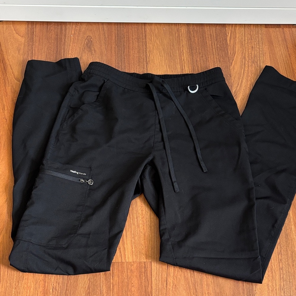 Black Healing Hands Women’s Scrub Pants